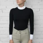 Aloe granatowa koszula konkursowa jeździecka