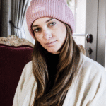 Czapka zimowa Kentucky Glitter - pudowy róż - obrazek 2